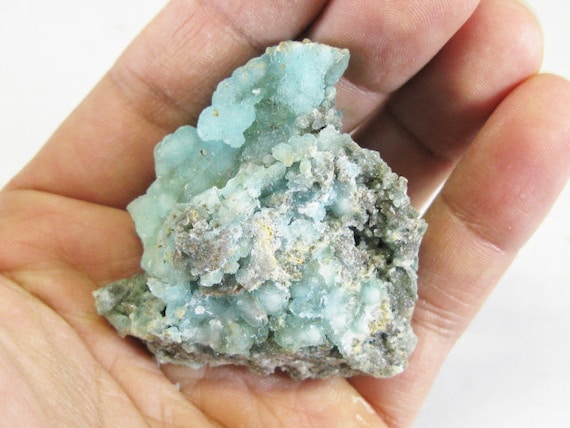 2.0インチ ヘミモルファイト クリスタル - ムフアティ、コンゴ 66g