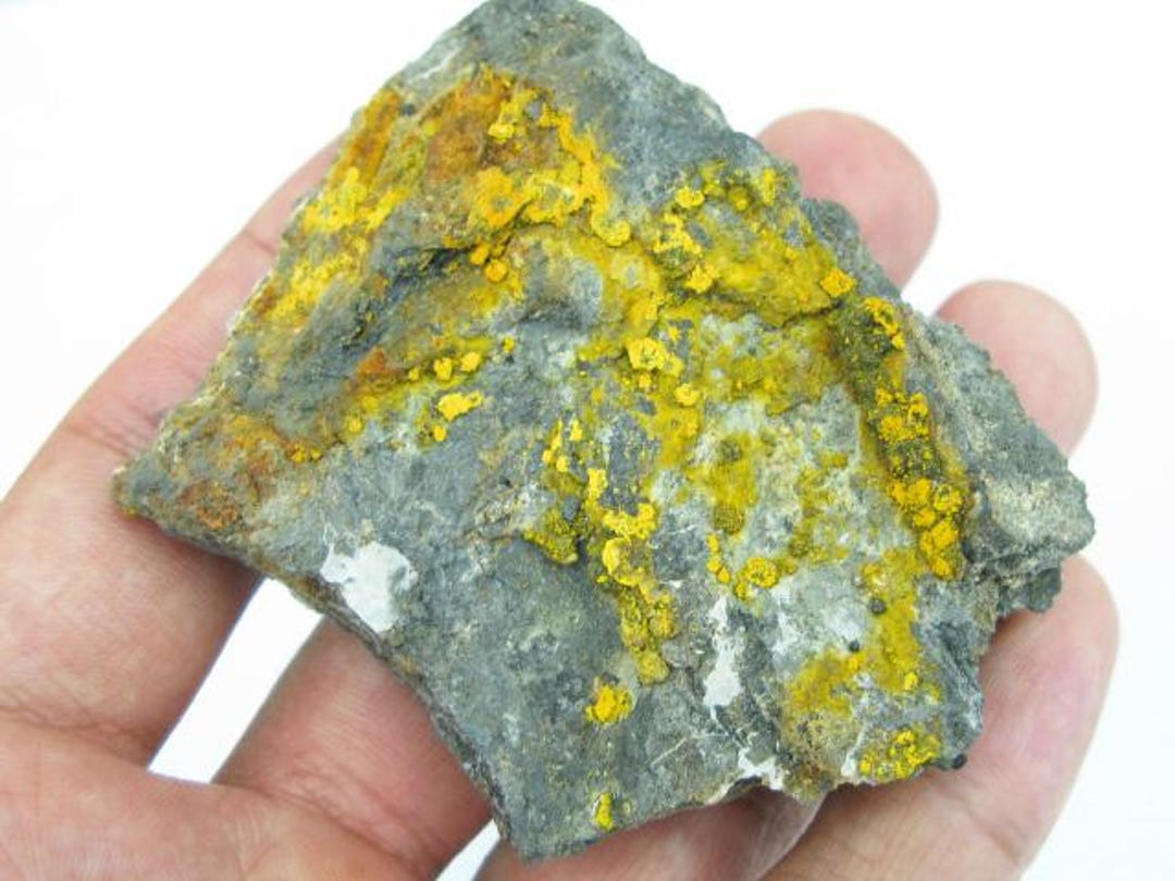 2.6インチ 希少！グリノカイト -73g- 中国。黄色の粉末状結晶が