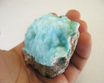 3.4インチ ヘミモルファイト クリスタル - ムフアティ、コンゴ 249g