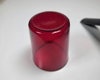 Laboratory Cup Antique Pyrex Ruby Red Glass Apothecary Pharmacy Chemical 2.5"