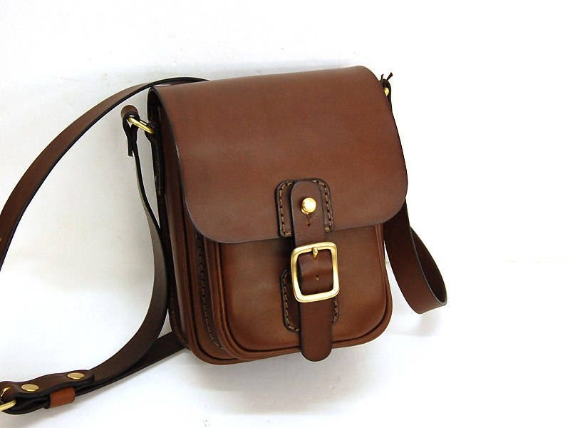 Men's pouch bag leather craft pattern Etsy