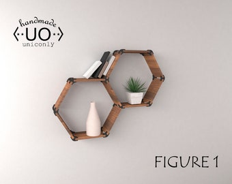 Verbindungsset Nr. 2. DIY-Möbel in 3D gedruckt, Wandregale, Regaldekoration, Wohndekoration, DIY-Geschenk.