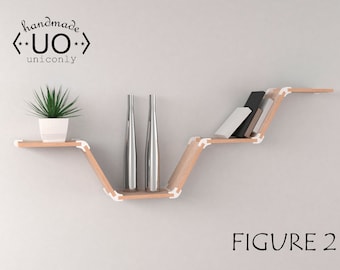 3D-Möbel, Verbindungsset Nr. 1. Wandregale, Regaldekoration, Wohndekoration, DIY-Geschenk, sechseckige Wanddekoration, ökologische Möbel