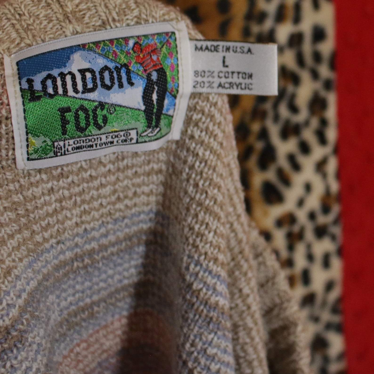 london fog vintage sweater