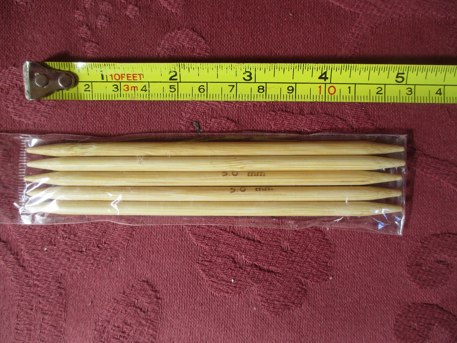 Knitting Needles 5 Inch 12.5cm Sets of 5 Short Bamboo Dpn Etsy UK
