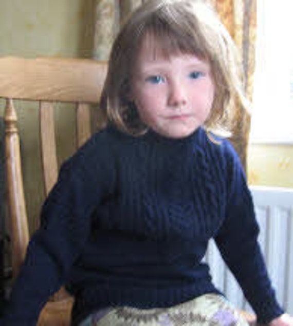 PDF Cornish Guernsey Knitting Pattern Gansey Years 5-ply