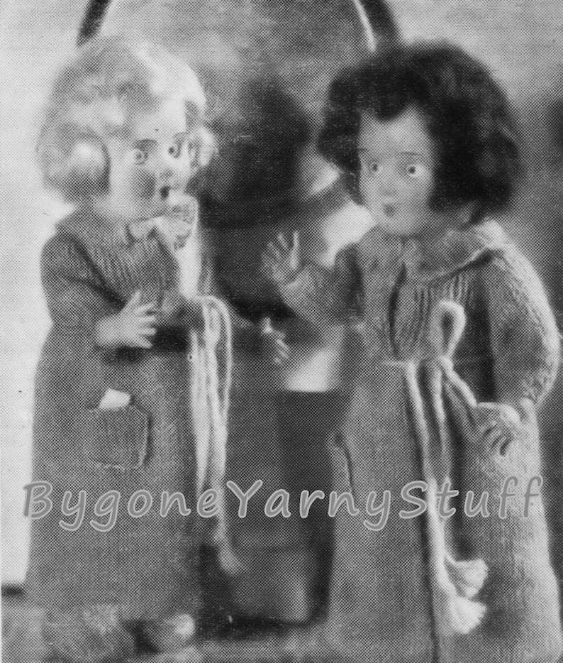 Vintage Knitting Pattern Doll Dressing Gown for 6 1/2 Inch Etsy