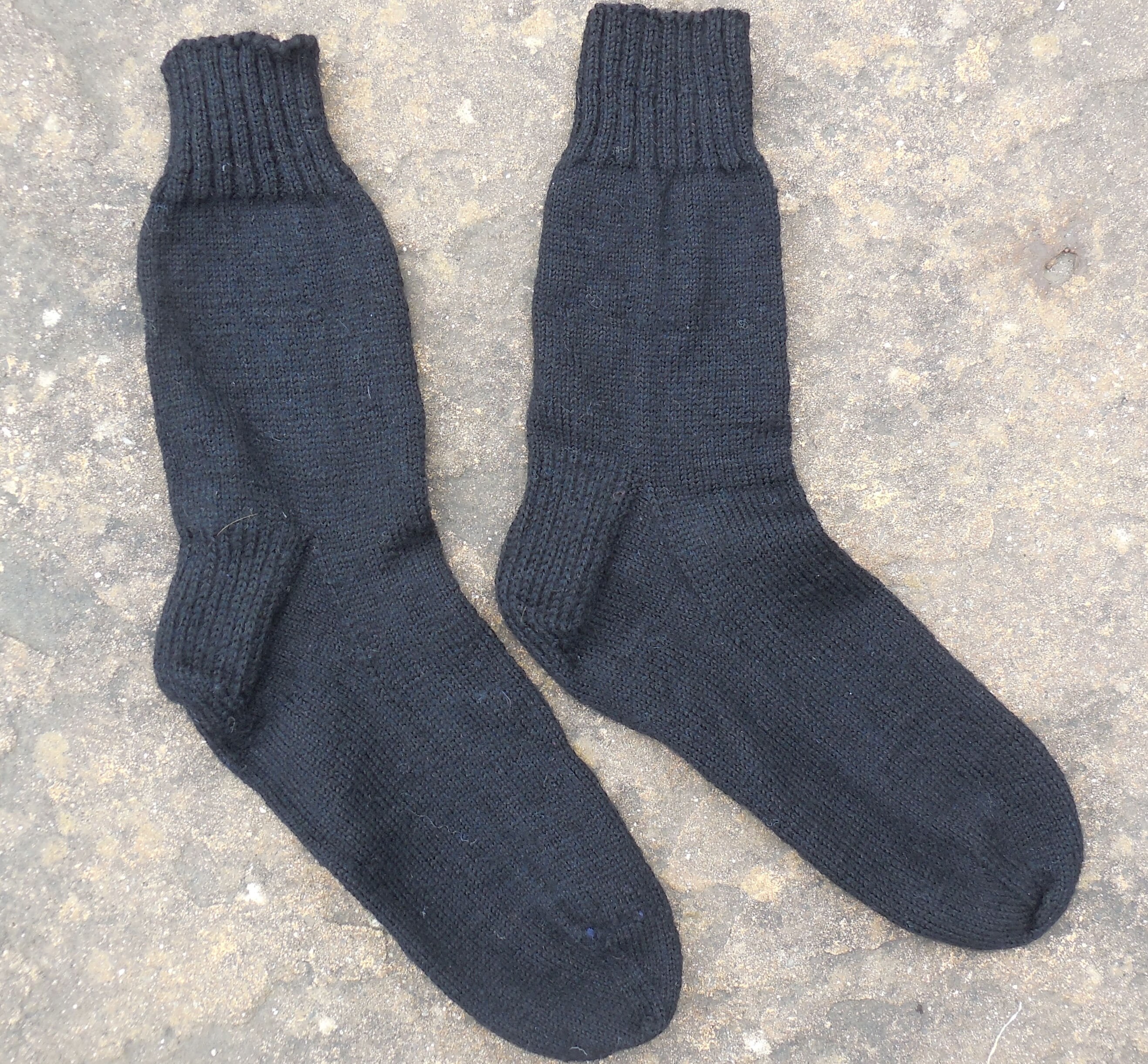 Image of Gentleman's Socks Commission Hand-Knitted To Order; Traditional Pattern, Reinforced Heel & Under Heel, Freepost Worldwide #109