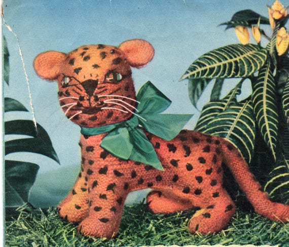 leopard stuffed animal pattern