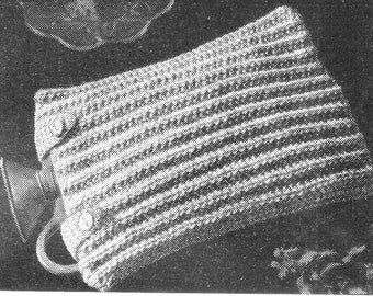 PDF Hot Water Bottle Knitting Pattern easy quick  #25