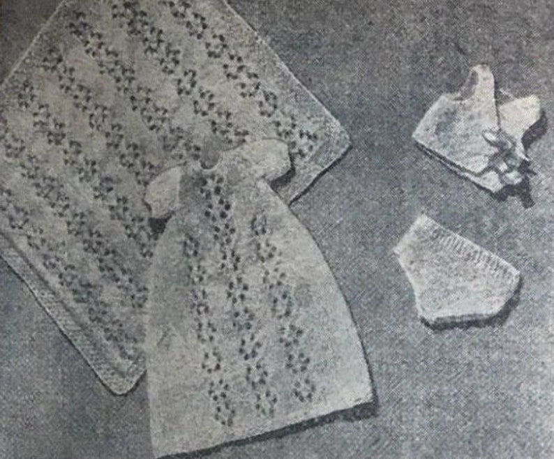 PDF Vintage Tiny Doll knitting 6 12 inch 16.5cm Collection 2 and 4-ply fingering 6 patterns lovely outfits Berenguer Rosebud baby doll #83
