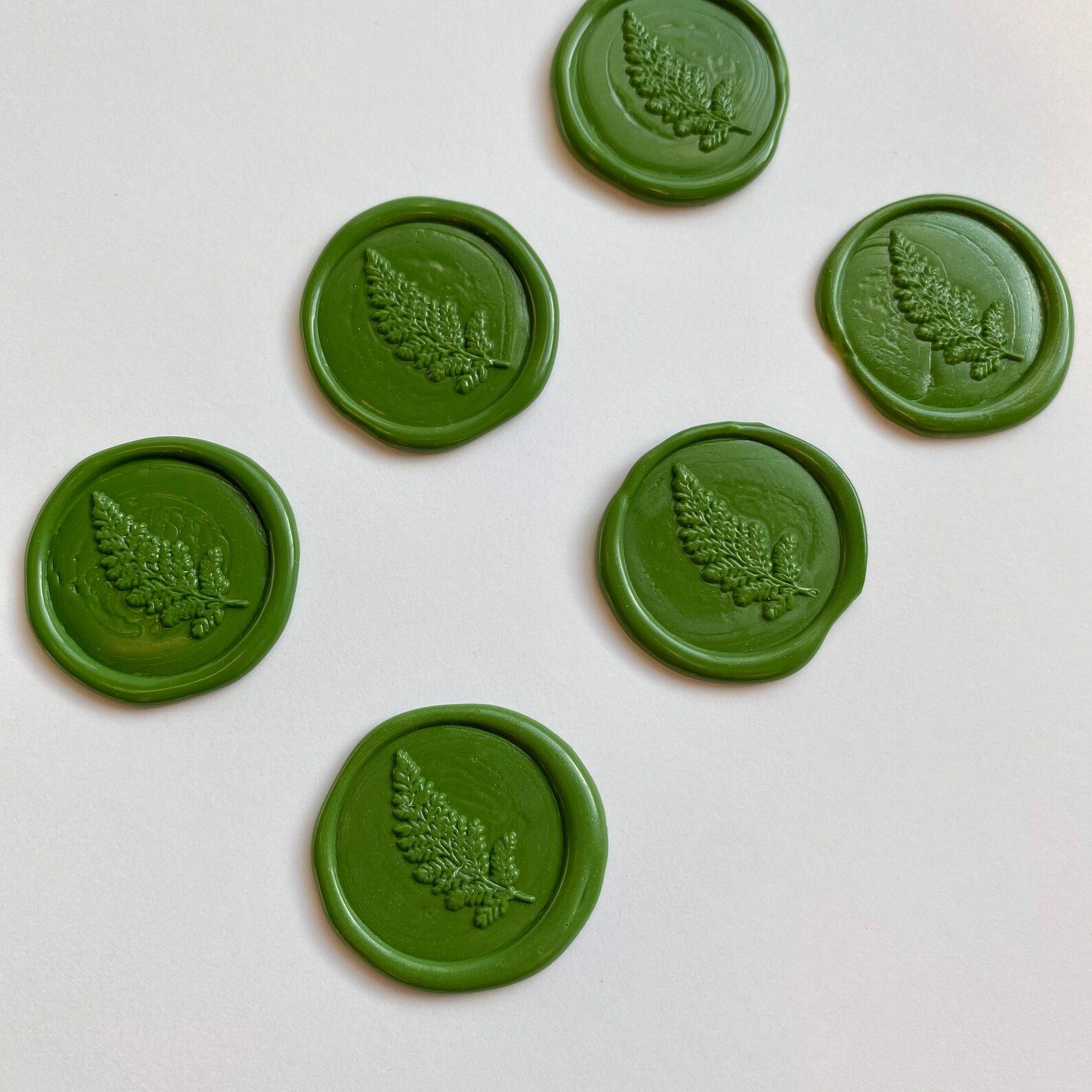 Wax Seals Green Leaf Wax Seals Handmade Green Leaf Wax Etsy