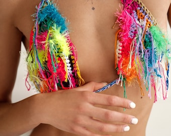 Handmade Crochet Bikini Top For Women, Festival Crochet Clothing, Crochet bikini, Handmade Gift Women