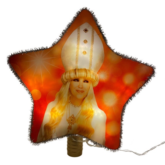 Moira Rose Christmas Tree Topper: Schitts Creek Light-Up Star Ornament
