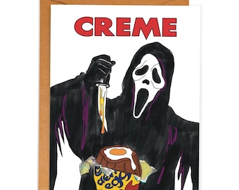 Scream Easter Card: Ghostface Horror Art (A2)