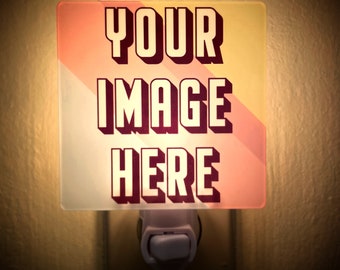 Personalized Photo Night Light: Custom Memorial Gift, Housewarming Present