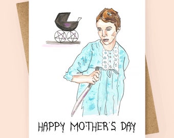 Rosemary's Baby Mother's Day Card: Retro Horror Movie Gift