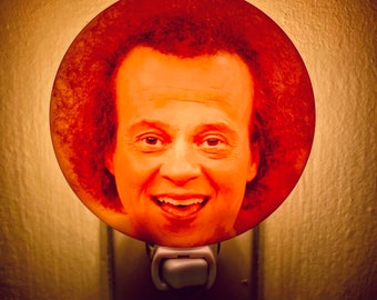 Richard Simmons Night Light Christmas Gift Retro 80s 1980s Fitness Workout Video Funny Cute Inspirational Motivational Wall Art Home Decor