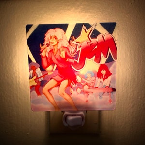 Jem and the Holograms Night Light Christmas Gift Retro 80s Kid Cartoon Home Decor Wall Art Misfits Cute Unique Barbie Doll Eighties