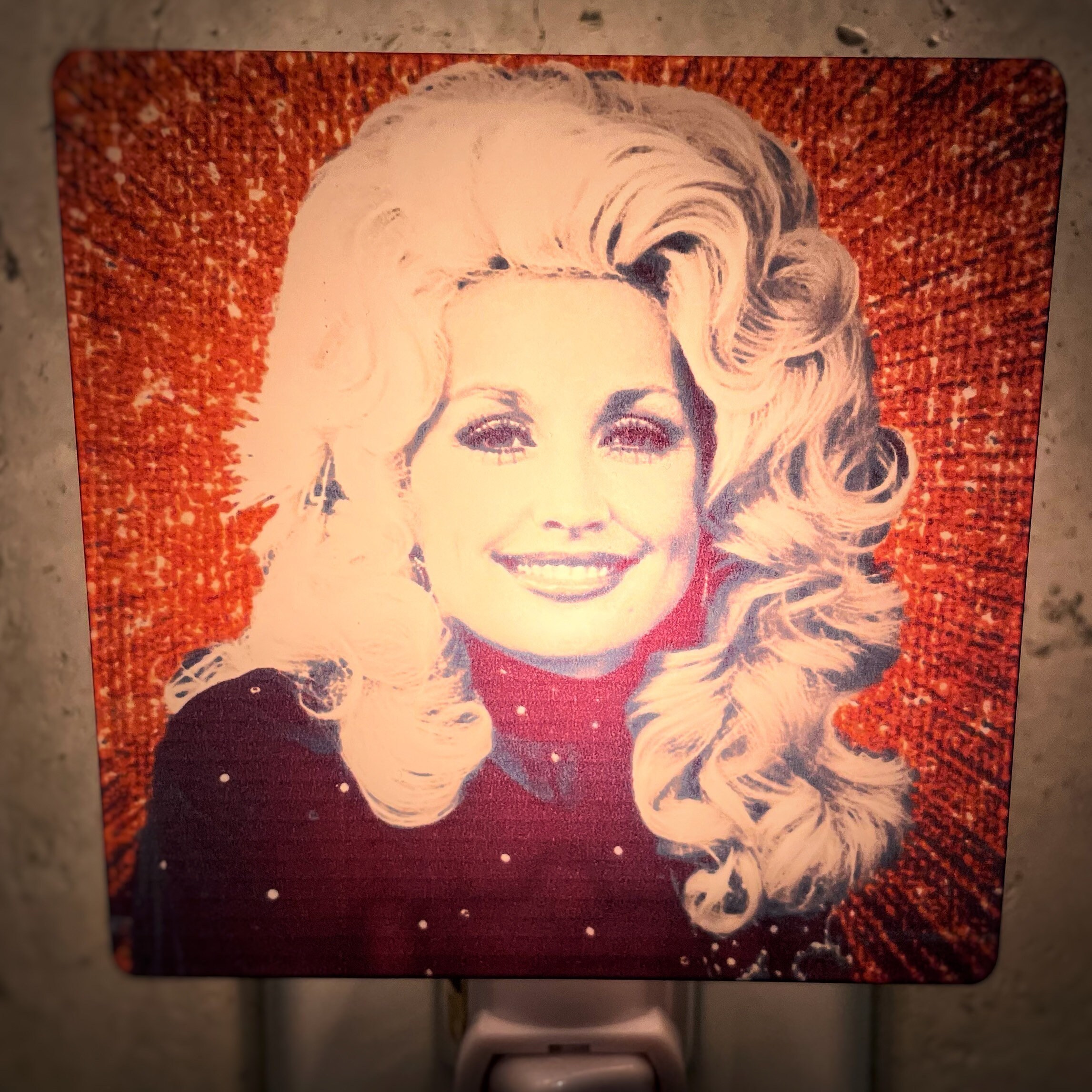 Dolly Parton Night Light Retro Wall Decor Gift Art 70s 80s Etsy