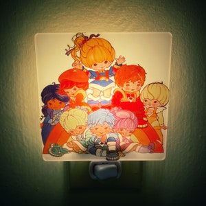 Rainbow Brite Night Light: 1980s Retro Cartoon Decor