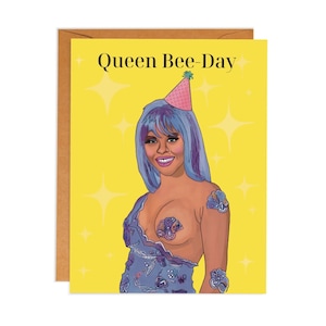 Carte d'anniversaire drôle | Lil Kim | Reine des abeilles | Hip-hop | Rap | Culture pop