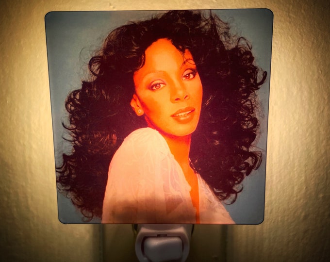 Donna Summer Night Light Christmas Gift 1970s Retro Disco Home Decor Wall Art Vintage 70s Aesthetic Unique Seventies Music