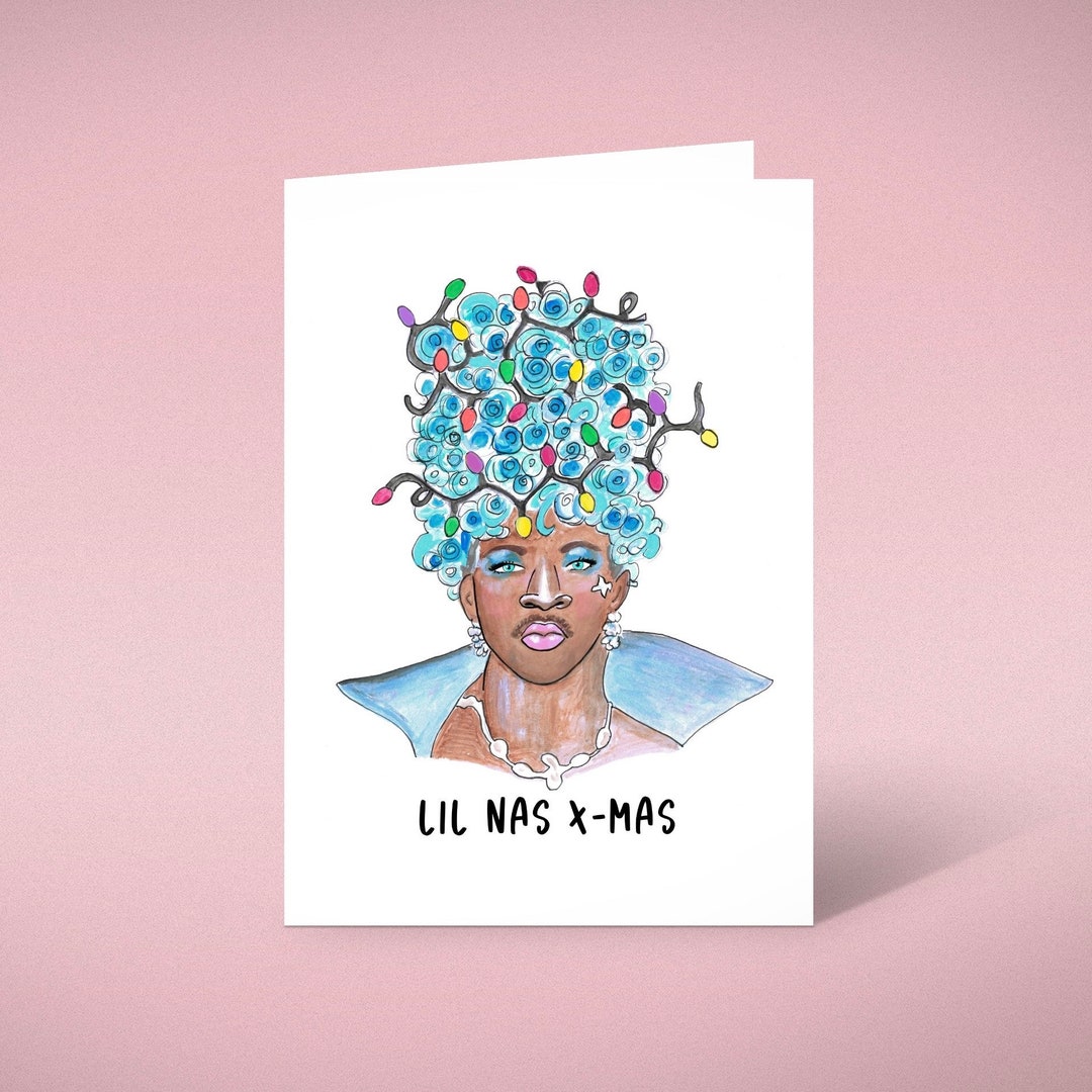 Lil Nas X Christmas Card Montero Call Me by Your Name Industry Etsy