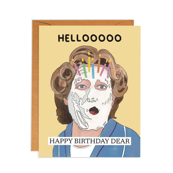 Funny Birthday Card | Mrs Doubtfire | Retro | Pop Culture | 90s Movie | Robin Williams