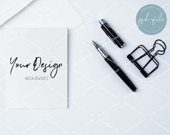 Download Free Greeting Card Mockup A2 Mockup Scandinavian Style Minimal Style (PSD) - Download Free ...