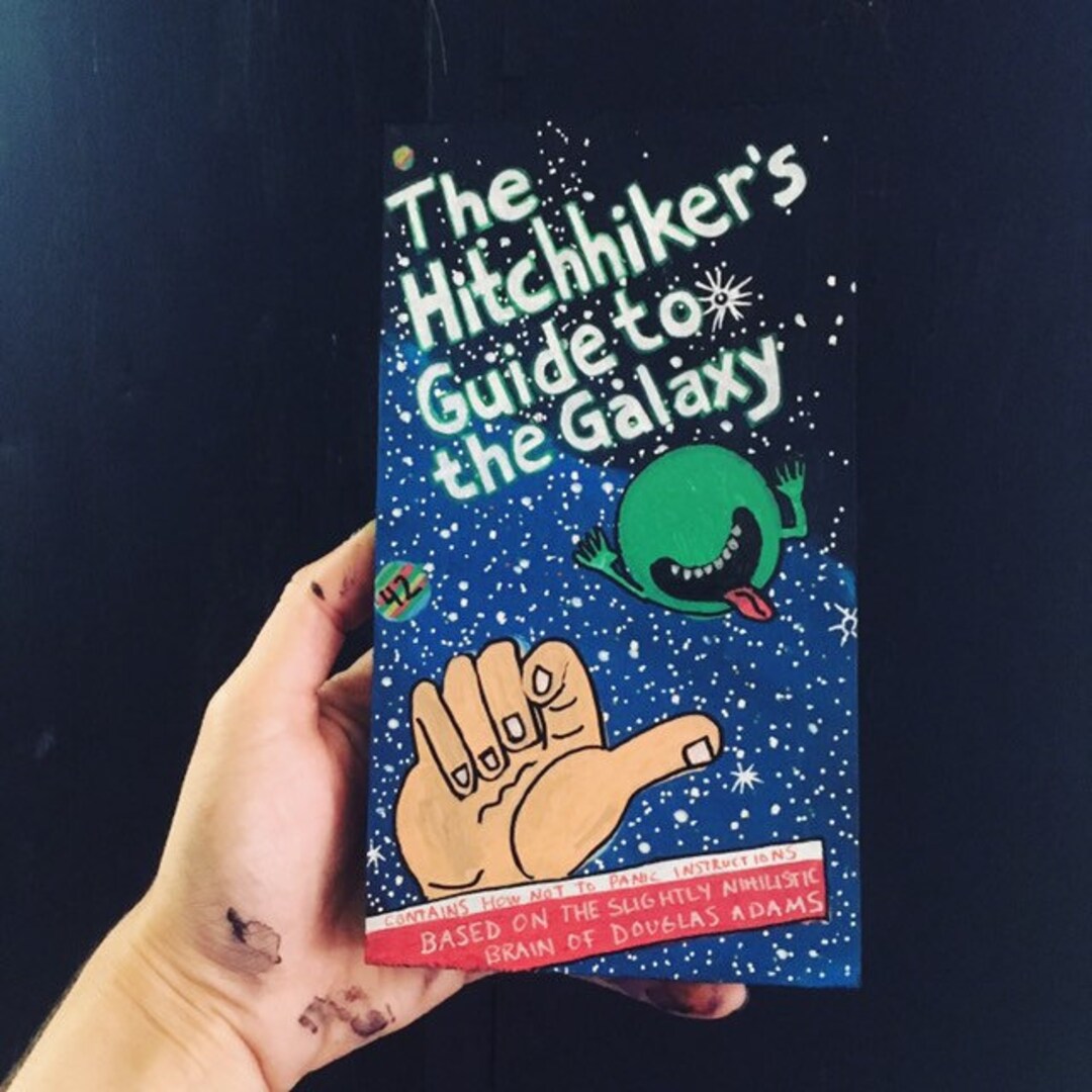 Hitchhikers Guide Print Etsy