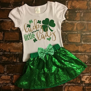 First St Patricks Day Girl, My 1st St Patrick's Day, Baby Girl First St Patrick's Day, Lucky Little Lady Shirt, St Patrick's Day Outfit