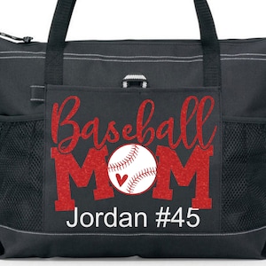 Baseball Mom Tote, Baseball Mom Geschenk, Benutzerdefinierte Baseball Mom Tote, personalisierte Baseball Mom Tasche, Baseball Mom