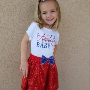 4th of July Outfit, 4th of July Shirt, Fourth of July toddler, Independence Day Outfit, Fourth of July, All American Babe