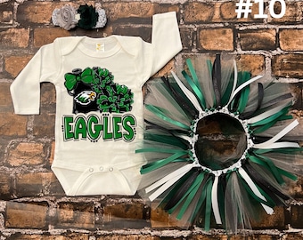 Eagles baby outfit, baby girl outfit, Eagles baby shower, Eagles baby, Eagles baby shower gift, new baby gift