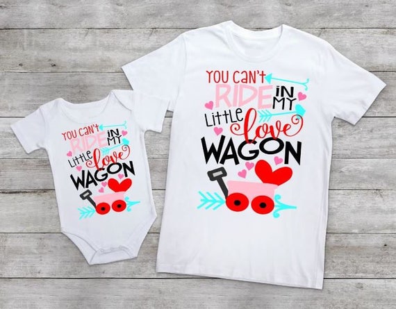 Valentine/'s Day party toddler Valentine/'s Kid\u2019s Valentine/'s Day shirt You can\u2019t ride in my little love wagon shirt baby Valentines
