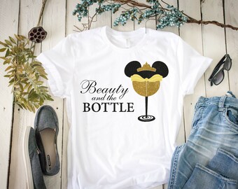 La Bella y la Botella, La Bella y la Bestia, Disney Drinking Shirt, Disney Shirt, Disney Vacation, Vacation Shirt, Wine