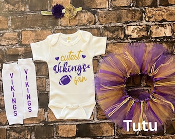 Vikings baby outfit, baby girl outfit, Vikings baby shower, Vikings baby, baby shower gift, new baby gift