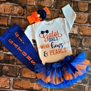 Orange and Blue Gator Dress