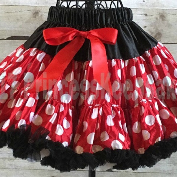 Minnie Mouse Pettiskirt, Minnie Mouse Rock, Mädchen Tutu Rock, Minnie Mouse Kostüm