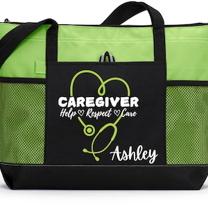 Care Assistant Bag, Caregiver Healthcare Worker Tote Bags, Gift For Caregivers, Gift For Nurse, Nurse Assistant Gift, Being A Caregiver