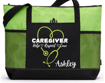 Care Assistant Bag, Caregiver Healthcare Worker Tote Bags, Gift For Caregivers, Gift For Nurse, Nurse Assistant Gift, Being A Caregiver
