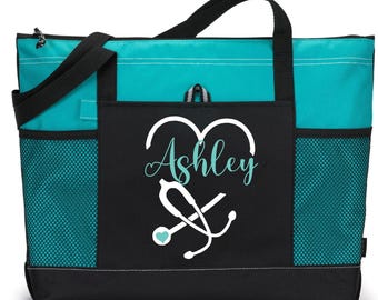 Personalized Nursing Student Tote Bag: Durable Canvas Medical School Gift