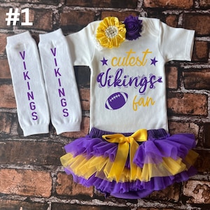 Vikings baby outfit, baby girl outfit, Vikings baby shower, Vikings baby, baby shower gift, new baby gift