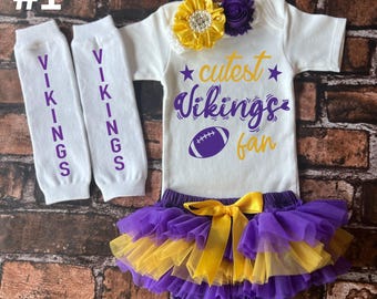 Vikings baby outfit, baby girl outfit, Vikings baby shower, Vikings baby, baby shower gift, new baby gift