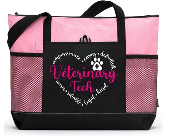 Bolsa de tela personalizada para veterinario: regalo para estudiantes de veterinaria