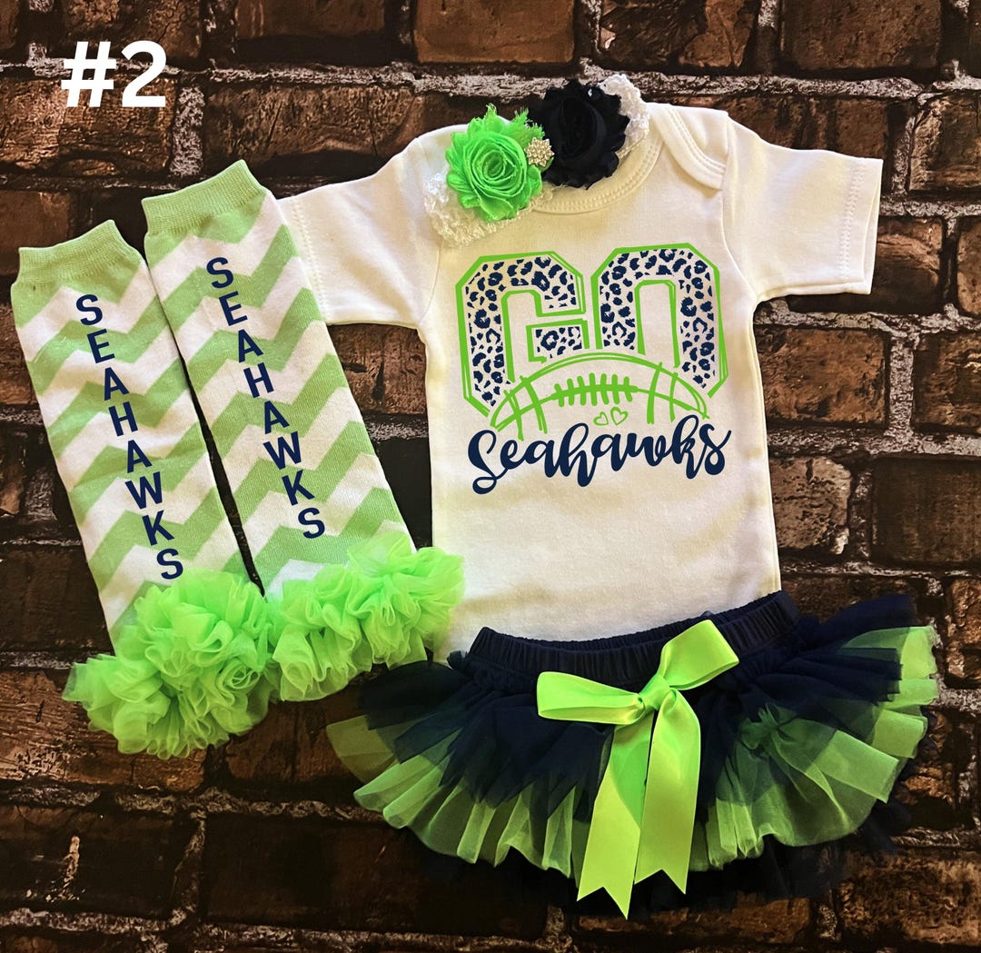 Seahawks Baby Outfit, Seahawks Girl's Outfit, Seahawks, Seahawks Baby ...