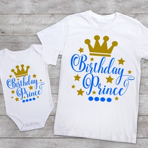 Birthday Prince, Boys First Birthday, Boys Birthday Shirt, Boys Birthday, Boys tshirt, boys birthday outfit, Boys Shirt, Birthday Tee