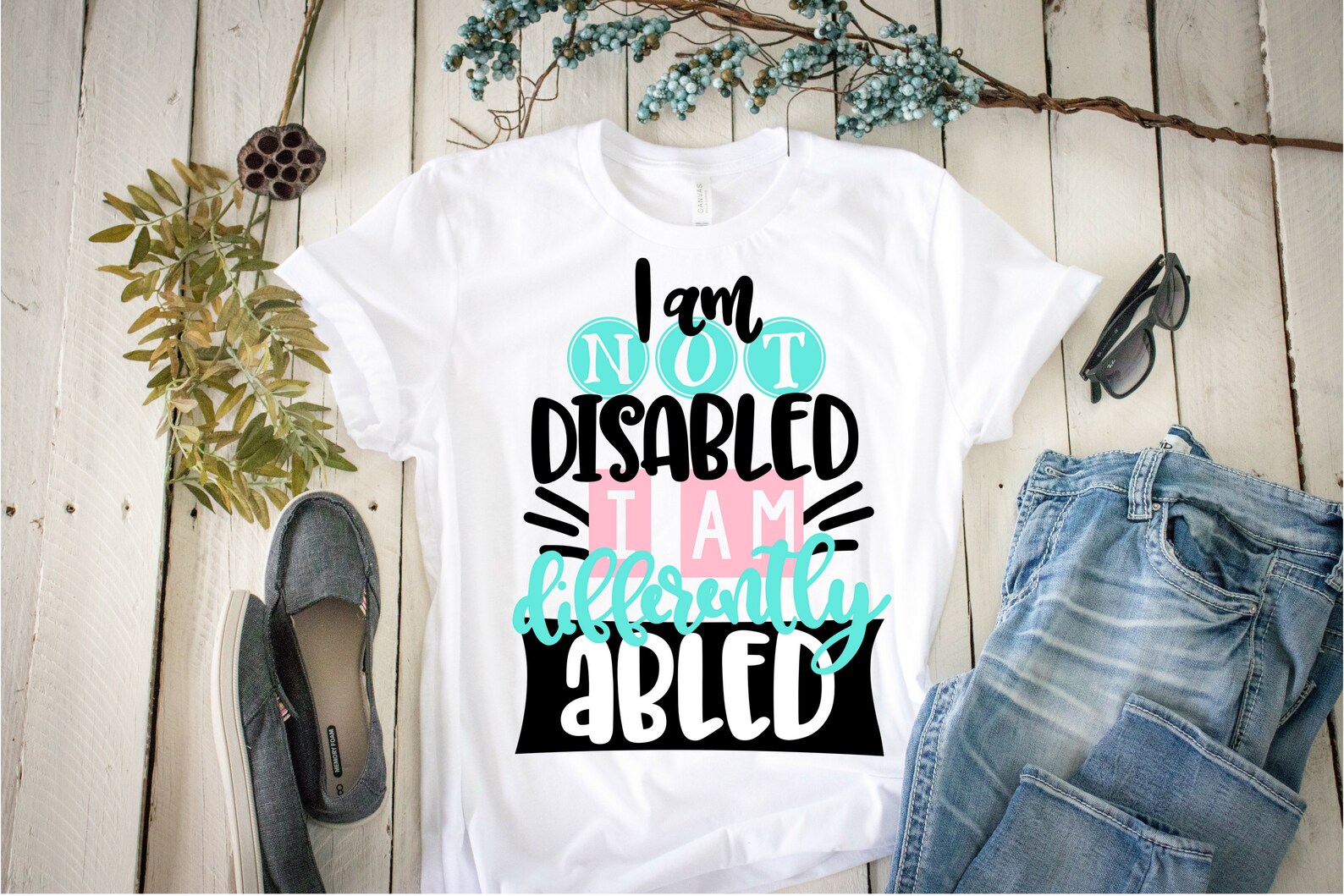 I Am Not Disabled I Am Differently Abled Handicapped Etsy