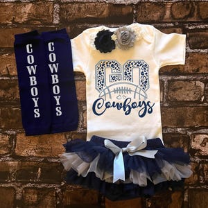 Cowboys baby outfit, baby girl outfit, Cowboys baby shower, Cowboys baby, baby shower gift, new baby gift